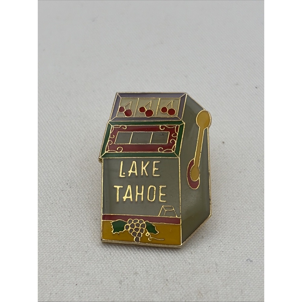 Vintage Lake Tahoe Casino California Nevada Lapel Hat Pin